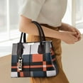 thumbnail image 2 of Stylago Women's Leather Tote Purses Color Blocking Handbag Fashion Top Handle Satchel Shoulder Bags for Ladies Work Shopping Brown, 2 of 5