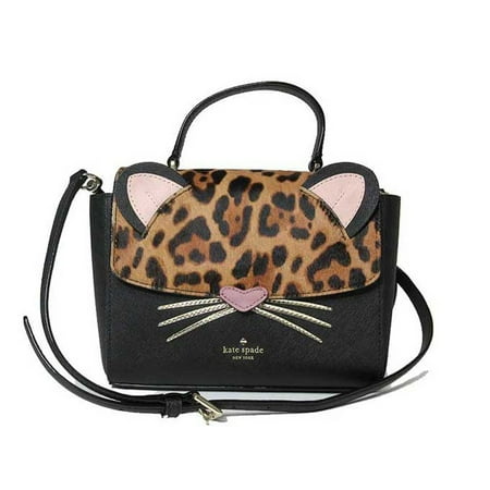 - KATE SPADE NEW YORK Run Wild Leopard Kerrie Crossbody Bag in Black