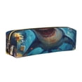 thumbnail image 1 of Fotbe Colorful Underwater Shark Estuche para Lápices de Cuero con Estampado, Estuche con Cremallera Resistente, Organizador Compacto y Elegante para Papelería, 1 of 7