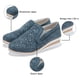 thumbnail image 3 of Zapatos sin cordones para mujer, mocasines planos de ancho ancho con diamantes de imitación, zapatillas de deporte de moda, 3 of 6
