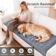 thumbnail image 5 of decorUhome Couch Cover, Washable Non-Slip Sofa Cover for Dogs, Pet Friendly Couch Protector for 2 Cushion Couch Sofa (Grey, 27.6" x 59"), 5 of 7