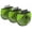 Green, variant on Pet Life ® 'Axler' Triple Rotating Rake Deshedder and Dematting Grooming Pet Comb