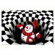 thumbnail image 1 of Felpudo con ilusión 3d de Navidad, alfombra antideslizante para el suelo, alfombras para mesita de noche, dormitorio, sala de estar y niños, 1 of 5