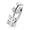 Silver, variant on Nose & Cartilage Bendable Hoop Ring with CZ Paved Vine Top S. Steel 18g or 20g