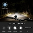 thumbnail image 2 of Luz delantera para bicicleta de montaña, recargable por USB, potente luz LED para ciclismo, ciclismo de montaña, ciclismo híbrido (modelo 3), 2 of 5