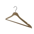 thumbnail image 4 of Nahanco 17” NAHANCO SlimLine Wooden Suit Hanger With Pant Bar - Raw W Gunmetal, 4 of 6