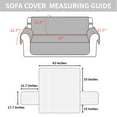 thumbnail image 2 of LITERRA Reversible Straps 2 Cushion Couch Sofa Cover, Brown, 2 of 5