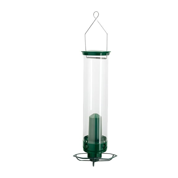 ACDANC Squirrel-Proof Hanging Wild Bird Rotating Feeder with Weight Activated,5 Lbs,Green