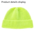 thumbnail image 4 of Gorro de punto cálido para otoño e invierno para bebé, gorro de lana de fibras acrílicas de color puro para niños, 4 of 5