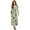Bee Red Floral, variant on Cherry Blossom Printed Dresses for Women V Neck Midi Dress Long Sleeve Fall Dresses Flowy Casual A Line Dress with Pockets, S