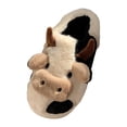 thumbnail image 1 of Pantufs de invierno, pantufs de casa para mujer de dibujos animados de felpa cómodas antideslizantes para mujer zapatos cálidos para el hogar para 36-37 Hugo Zapatilla cálida, 1 of 10