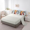 thumbnail image 3 of jejeloiu Snowy Highland Cow 7-Piece Twin Bedding Sets Kids,Winter Farm Print Bedding Comforter Set,Reversible, 3 of 7