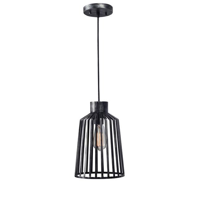 Kenroy Home 93902AM Coop 1 Light Mini Pendant - 12 x 8 in.