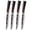 4pcs Serrated, variant on TVQUYET Serrated Steak Knives Set of 4 Wooden Handle Hight Carbon Stainless Steel Damascus Laser Meat Cutting Knife Kitchen Dinner Knife