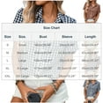 thumbnail image 3 of WXLWZYWL Womens Button down Shirts Plaid Short Sleeve Casual Shirts Collared V Neck Dressy Blouses, 3 of 6