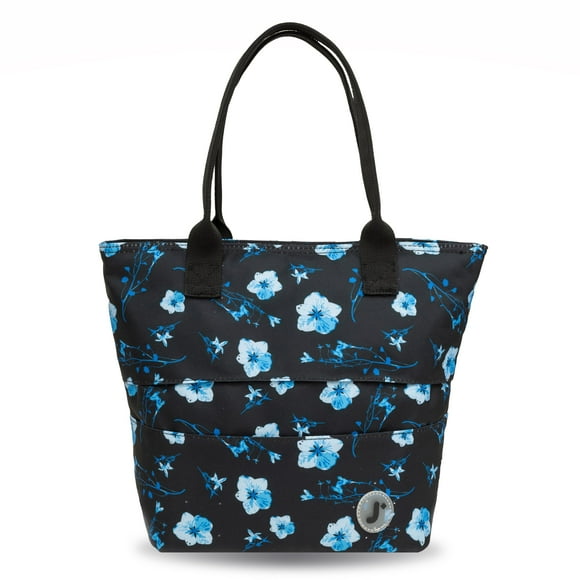 J World New York Lunch Tote Bag Insulated Lunch-Box for Women & Teen Girls Night Bloom