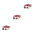 thumbnail image 1 of Toystoory CANSUCC 8 unids/set bicicletas auriculares espaciador Universal anodizado antioxidante reemplazo exterior ciclismo arandela roja Type1 NO1, 1 of 5