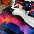thumbnail image 4 of jejeloiu Speed Racing Games 7-Piece Twin Bedding Sets,Extreme Sport Lover Bedding Comforter Set For Race Gamer Reversible, 4 of 8