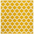 thumbnail image 6 of SAFAVIEH Montauk Proinsias Geometric Cotton Area Rug, Yellow/Ivory, 4' x 6', 6 of 10