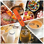 Inkbird Instant Read Meat Thermometer IHT-1P, Waterproof Instant Read Food Probe Thermometer with Backlight and Magnet for Cooking Kitchen BBQ Grill Smoker Deep Fry Candy Liquid