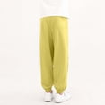 thumbnail image 3 of Girls Sweatpants Elastic Waisted Casual Joggers with Pocket Althetic Cuffed Pants for Girls Size 5-13, 3 of 7