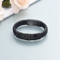 thumbnail image 3 of Imrsanl Cremation Urn Bracelet for Ashes Jewelry for Women Men Memorial Keepsake Cuff Bangle Leather Bracelet, 3 of 7