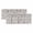 Dark gray, variant on Farmhouse Grey Valances for Windows, Vintage Flower Leaf Botanical Plant Light Filtering Kitchen Curtains, Rod Pocket Window Valance Curtains for Living Room Bedroom, 42" W x 18" L, 2 Panels