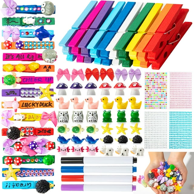 Set de pinzas para porristas LIENATSER 60 con alfileres de colores