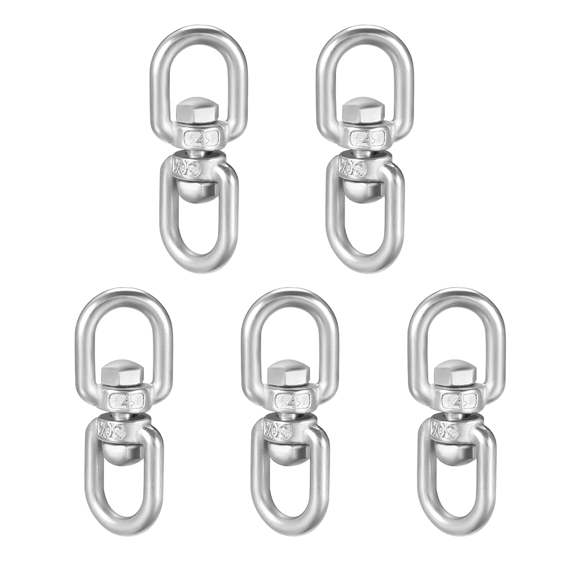 Uxcell M4 Swivel Eye Double Ended Round Ring Rotating Hoist Eye to Eye