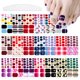 thumbnail image 1 of YECIRALA 20 hojas 440 piezas diseños de moda pegatinas para uñas de los pies envolturas de uñas completas para mujeres uñas de los pies pegatinas de esmalte de uñas de gel para dedos de los pies tiras, 1 of 5