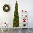 thumbnail image 4 of Nearly Natural 7ft. Green Pencil Artificial Christmas Tree, 4 of 7