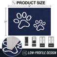thumbnail image 2 of Buganda Door Mat for Inside, Absorbent Low Profile Doormat, Dirt Trapper for Outside Entry, Non Slip Rug with Dog Paws Prints, 20"x32", Navy Blue, 2 of 8