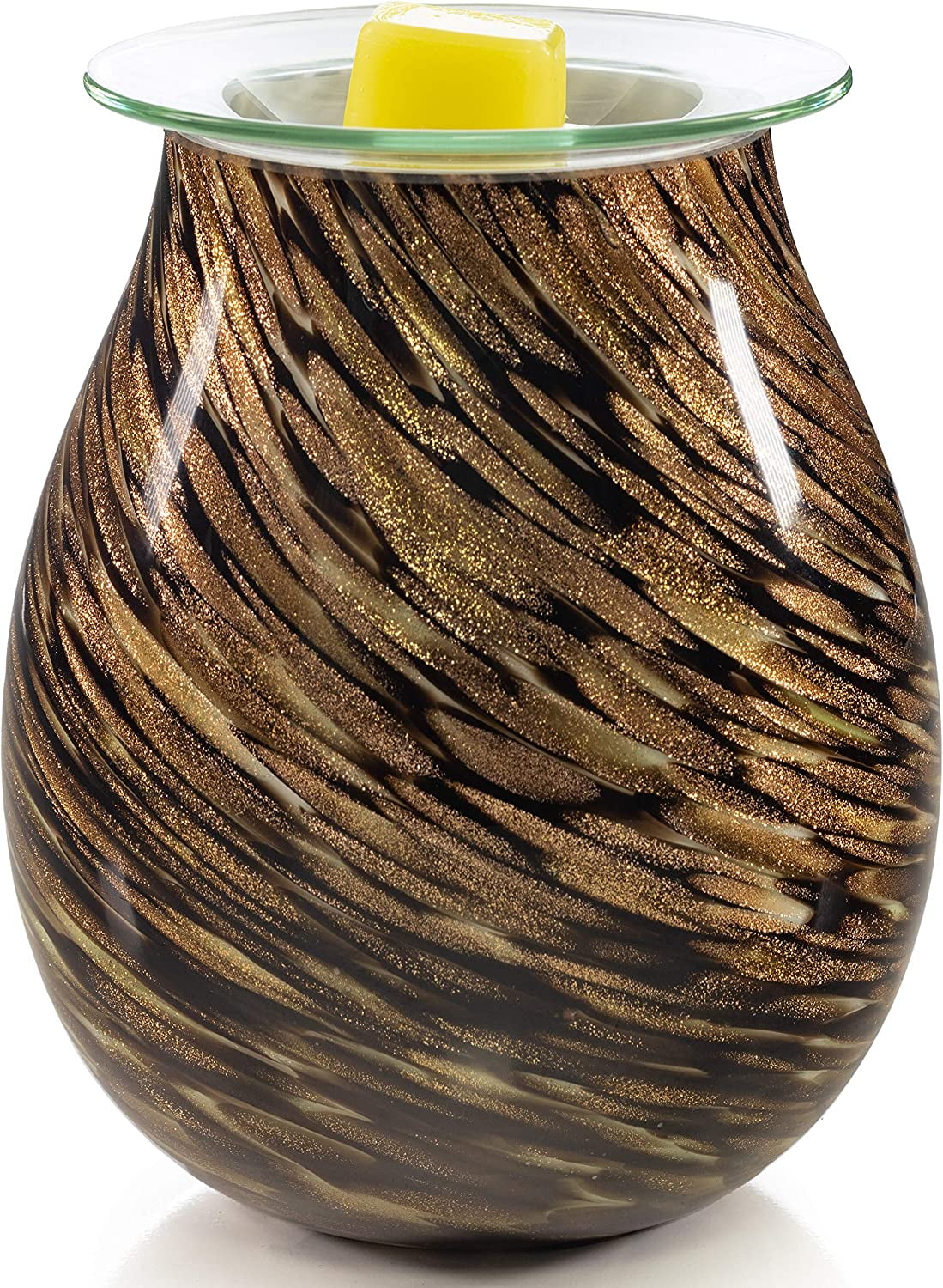 Dawhud Direct Vp Home Radiant Art Glass Fragrance Warmer Glittering