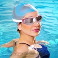 thumbnail image 2 of Large Frame Swim Goggles An Ti Fog & for Adults (4 Styles) with Silicone Seal & Hard Included, 2 of 4