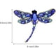 thumbnail image 2 of Broche de animal, broche de libélula, broches de cristal con forma de animal, broches de diamantes de imitación para mujeres, niñas, regalo de cumpleaños, suministros para fiestas de bodas y Navidad, 2 of 5