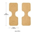 thumbnail image 3 of Kraft Paper Fold Over Jewelry Display Cards with Hanging Hole Used For Necklace Bracelet and Mobile Pendants Rectangle Peru 9x3.4x0.03cm diy, 3 of 5