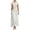 White, variant on Women's French Retro Polka Dot Maxi Dress, Waist Cinched A-Line Short Sleeve Casual Summer Polyester Long Gown for Daily & Date Wear, 1PC, XS-L