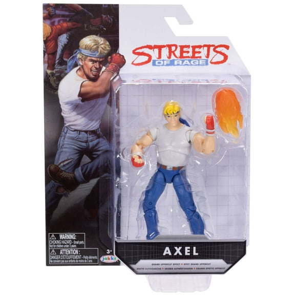 Sega 4 inch Tall Action Figure Streets of Rage Axel with 22 Points of Articulation