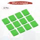 thumbnail image 4 of Uxcell 12PCS Bandas de sudor deportivas, muñequeras de algodón absorbentes de sudor para entrenamiento/baloncesto/correr [Verde Fruta, 10cmW], 4 of 7