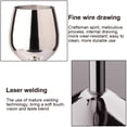 thumbnail image 4 of Cateissary Copa de vino de acero inoxidable de 500ml, vaso de una sola capa para bebidas, copa de cóctel de champán, doméstico para Type2 NO2, 4 of 6