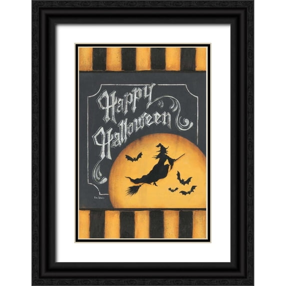 Lewis, Kim 13x18 Black Ornate Wood Framed with Double Matting Museum Art Print Titled - Trick or Treat Flag