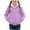 Purple, variant on Cethrio Girls Fleece Hoodies, Long Sleeve Warm Casual Zip up Girls Sweatshirts Purple Size 7-8
