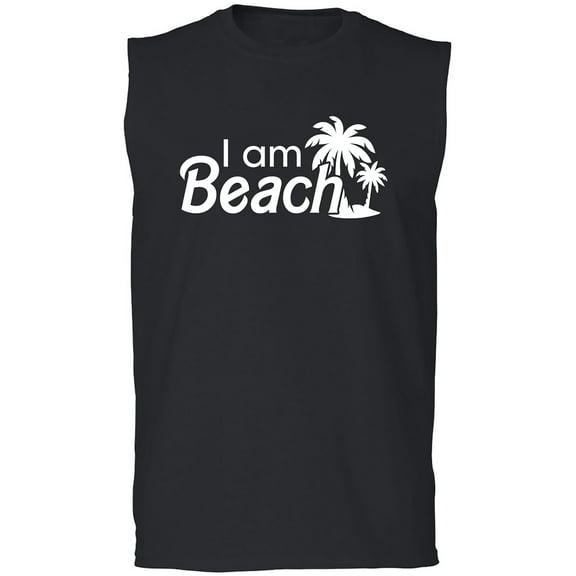 I Am Beach Adult Sleeveless Tee