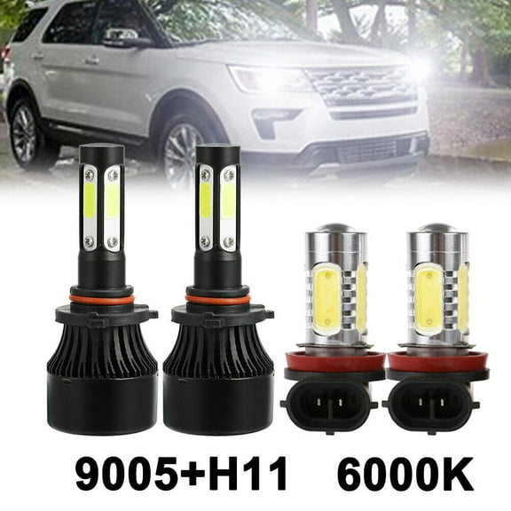 For Toyota Camry 2007- 2014 LED Headlight Bulbs Kit High / Low Beam Fog Lights
