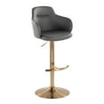 thumbnail image 4 of Boyne Adjustable Bar Stool, Gold Bar Stools, Bar Chairs, Swivel Bar Stools, Bar Stools Set of 2, 4 of 6