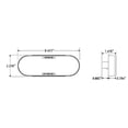 thumbnail image 4 of One Amber 6 LED 6" Oval Clear Lens Stop Turn Tail Light Truck Trailer Bus RV, 4 of 4