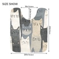thumbnail image 5 of Yayeee Bath Rug for Bathroom Floor Non Slip Rectangle Fluffy Soft Absorbent Mat, 16"x24", Blue Cute Cats, 5 of 7