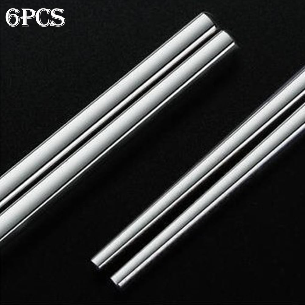 10 Pcs High Quality Fish Design Silver Stainless Steel Chopsticks 5 Pairs 
