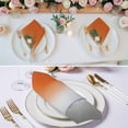 thumbnail image 2 of Burnt Orange Gray Ombre Cloth Napkins, Modern Gradient Abstract Art Washable and Reusable Dinner Napkins Set of 4, Table Napkin for Kitchen Party Birthday Wedding Hotel Housewarming 20"x20", 2 of 8