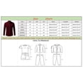 thumbnail image 3 of LIIPEE Men Shirts Father's Day Gifts Casual Button Down Collar Tab Long Sleeve Solid Color Ribbed Button Up Shirts Male Single Yoke Regular Breathable Fashion Versatile Tops With Pocket,XXXL, 3 of 7